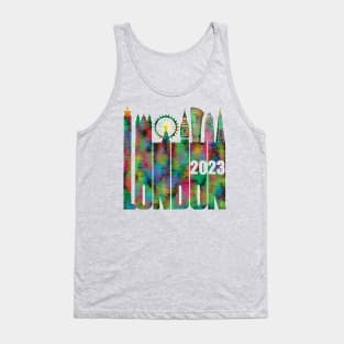 London Skyline 2023 - Neon Atomic Bubbles Tank Top